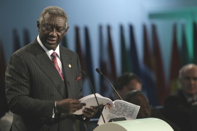 Former President of Ghana at the 2007 EU-Africa summit.