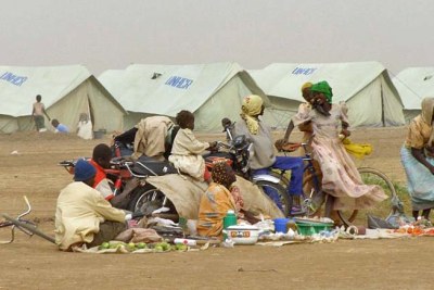 Camp de réfugiés à Kousséri.