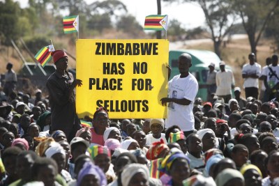Zanu-PF supporters (file photo).