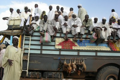 Traders on their way to the market.
