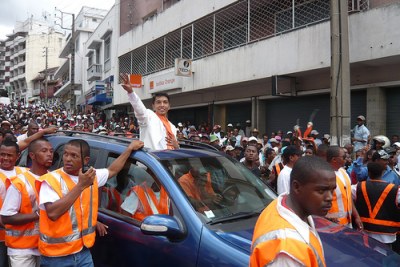 Andry Rajoelina à Anatananarivo.