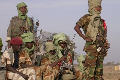 Armed men in Darfur