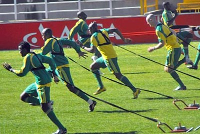 Bafana Bafana training for a match (File Photo)