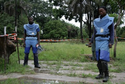 Opération de déminage en Casamance.