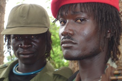 LRA fighters in Rikwangba, Sudan (file photo)
