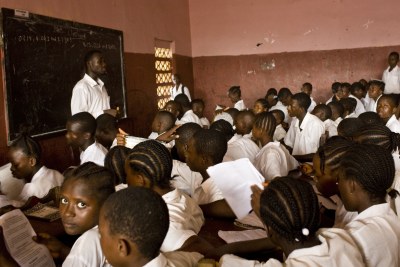 A classroom at the Paynesville Community Junior High School in Monrovia (file photo)