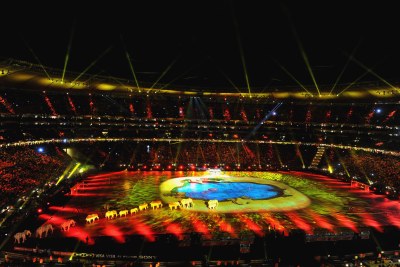 A general view of the 2010 FIFA World Cup Closing Ceremony.