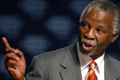 Former South African president, Thabo Mbeki, chair of the African Union High Level Implementation Panel on Sudan (AUHIP).