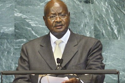 Yoweri Kaguta Museveni, President of the Republic of Uganda, addresses the general debate of the sixty-fifth session of the General Assembly.