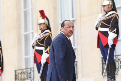Mohamed Ould Abdel Aziz ,président de la Mauritanie.