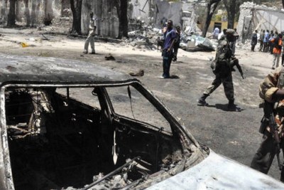 (Image d'archives) - Un attentat suicide au véhicule piégé devant un bâtiment officiel de Mogadiscio a coûté la vie à au moins 65 personnes.