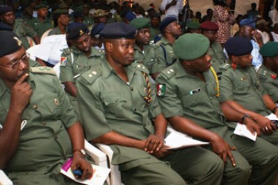 Nigerian military personnel.