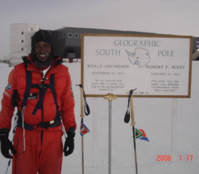First Black African to Reach the South Pole