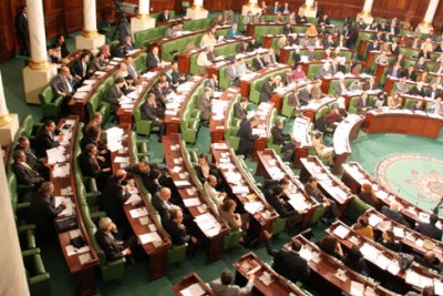L'Assemblée nationale tunisienne où devra se voter la future Constitution