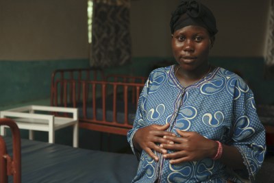 A pregnant woman visits St. Luke's Health Center in Uganda
