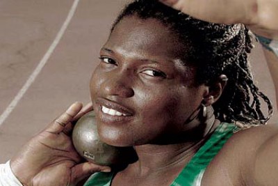 Nigerian shot putter and two-time Olympian Vivian Chukwuemeka.