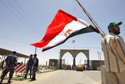 The Rafah Border crossing on the border between Egypt and the Gaza.