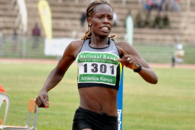 Pamela Jelimo will be hoping to become the first woman to win the Olympics 800m twice.