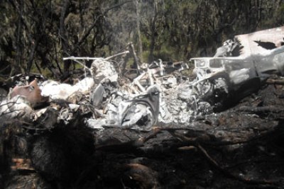 The helicopter that caught fire: The discovery of another body in the downed chopper has raised fears that all seven crew members on board may have died.