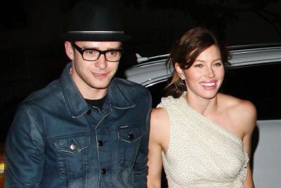 Justin Timberlake (left) and Jessica Biel (right) (file photo).