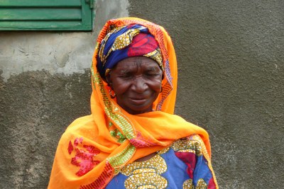 Woman participates in community training to combat female genital mutilation