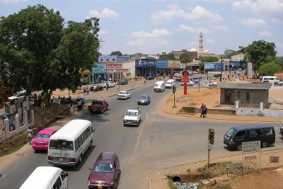 View east into Area 2 of Old Town Lilongwe, Malawi.