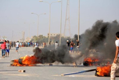 A scene of clashes in Benghazi, Libya. (file photo)