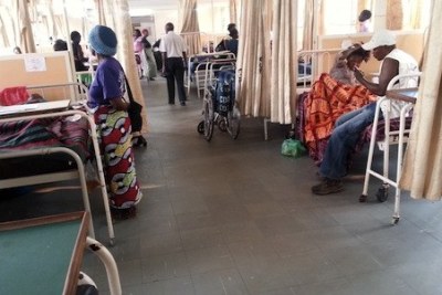 Zambian hospital ward.