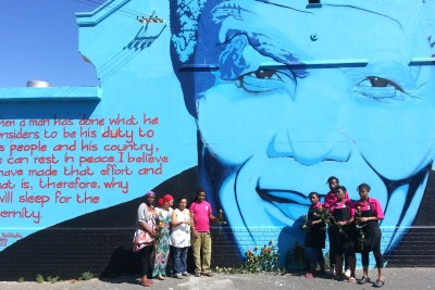 Les artistes ont également tenu à saluer la mémoire de Nelson Mandela