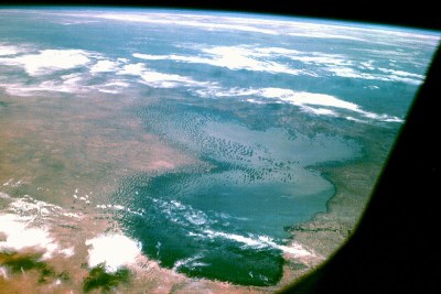 Le Lac Tchad vu du ciel