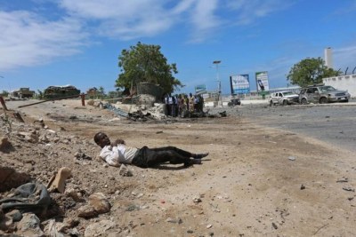 Terror group Al-Shabaab have attacked Somali parliament (file photo)