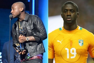 Ivory Coast midfielder Yaya Toure, and Nigerian music star Davido.