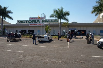 Arrivals of Victoria Falls Airport.