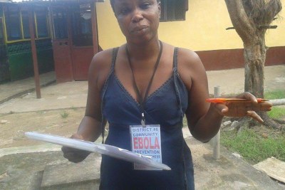 Susannah is one of hundreds of Active Case Finders who must move around communities in search of suspected Ebola cases.