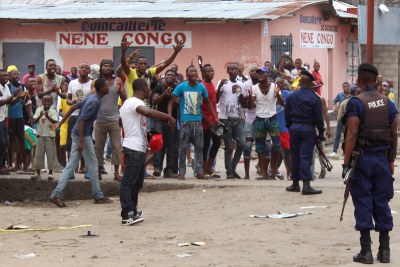 Kinshasa protest.