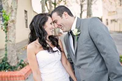 Jayde Panayiotou and her husband, Christopher, on the day they were married (file photo).