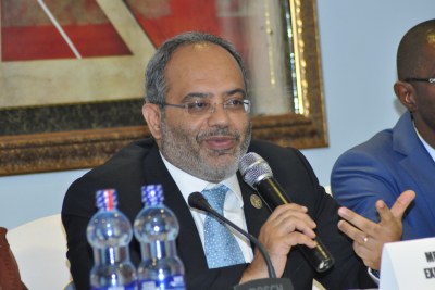 Carlos Lopes, secrétaire exécutif de l'Uneca, intervenant à la conférence de l'ONU sur le financement du développement à  Addis Abéba, en Ethiopie.