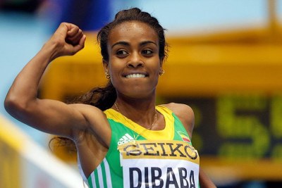 Genzebe Dibaba won the race leaving the second place for Kenyan Faith Kipyegon and the Netherlands athlete of Ethiopian origin Sifan Hassan third (file photo).