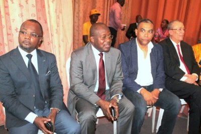 Des leaders de l’opposition politique congolaise le 30/11/2015 à Kinshasa