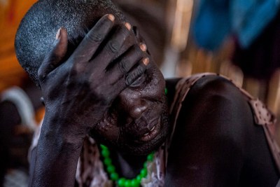 Des femmes et des enfants souffrant des violences dans l'Etat d'Unité, au Soudan du Sud