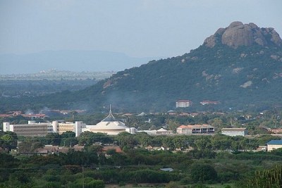 A view of parliament buildings in Dodoma City.