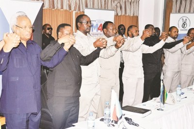 Chadema leaders during a recent meeting.