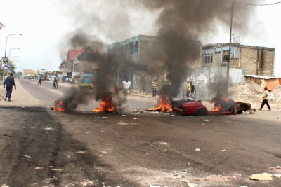 Manifestations in Kinshasa.