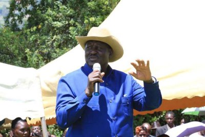 Cord leader Raila Odinga.