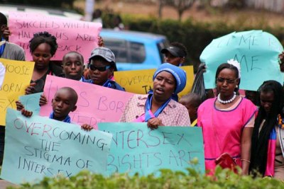 Demonstrators march through Nairobi streets to present a petition to parliament (file photo).