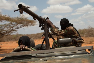 Armed members of Al-Shabaab (file photo).