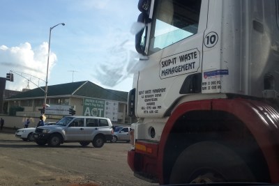 Waste truck in Harare (file photo).