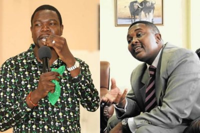 Prophetic Healing and Deliverance Ministries leader, Prophet Walter Magaya and Tourism and Hospitality Industry Minister Walter Mzembi.