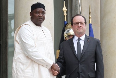 Visite du président de la République de Gambie M. Adama BARROW à Paris.