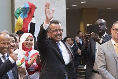 The new head of the World Health Organization, Tedros Adhanom Ghebreyesus.